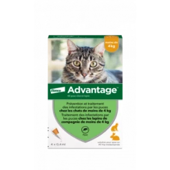 Advantage 40 Chat/Lapin De Moins De 4 Kg