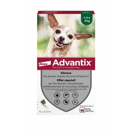 Advantix Très Petit Chien De 1,5 à 4 Kg
