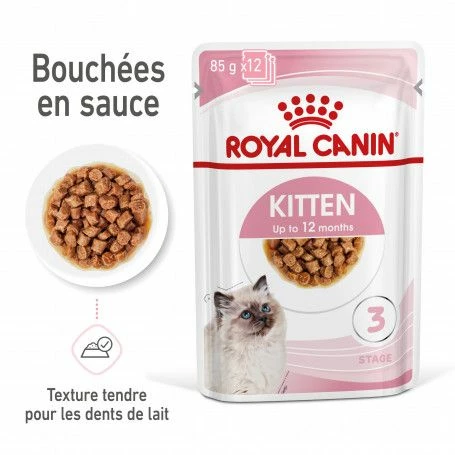 Cat Kitten Royal Canin Emincé En Sauce Sachet Repas – Image 3