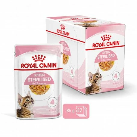 Cat Kitten Sterilised Royal Canin Emincé En Gelée Sachet Repas – Image 2