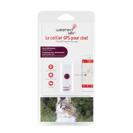 Materiel Collier GPS Weenect Cats 2 Pour Chat – Image 2