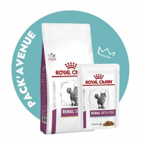 Pack'Avenue Royal Canin CAT RENAL SELECT Sac 4kg Avec 12 Sachets Repas POISSON