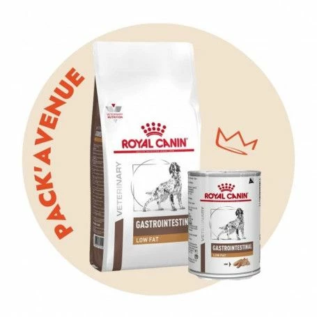 Pack'Avenue Royal Canin Dog Gastro Intestinal Low Fat Sac 12kg Avec 12 Boîtes