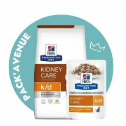 Pack'Avenue Hill's Prescription Diet K/D Kidney Croquettes Pour Chat Au Poulet 3 Kg