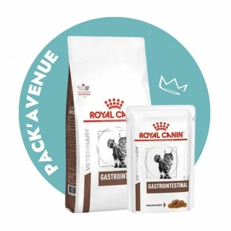 Pack'Avenue Royal Canin CAT GASTRO INTESTINAL Sac 4kg Avec 12 Sachets Repas