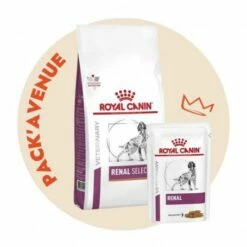 Pack'Avenue Royal Canin Dog Renal Select Sac 10kg Avec 12 Sachets Repas émincé