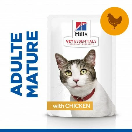 Vet Essentials Feline Mature Adult 7+ Poulet Sachet Repas – Image 4