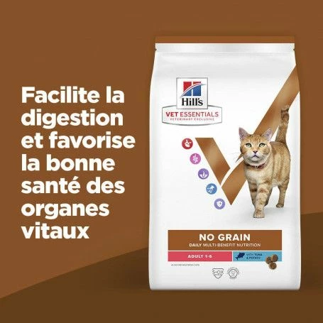 Vet Essentials Mult-Benefit Chat Adult No Grain Thon & Pomme De Terre – Image 3