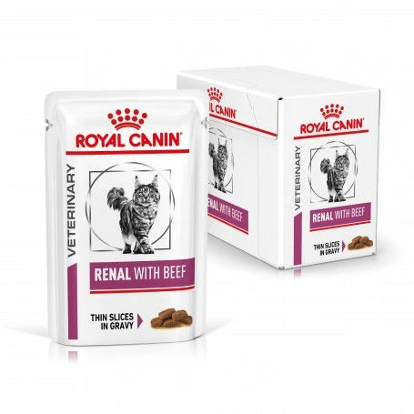 ROYAL CANIN Veterinary Health Nutrition Cat Renal Boeuf Sachet Repas – Image 2