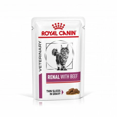 ROYAL CANIN Veterinary Health Nutrition Cat Renal Boeuf Sachet Repas