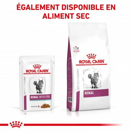 ROYAL CANIN Veterinary Health Nutrition Cat Renal Poisson Sachet Repas – Image 5