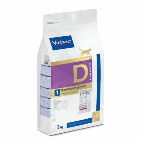 Virbac Veterinary HPM Cat D1 Dermatology Support – Image 2